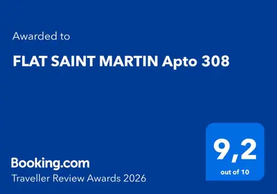 Um certificado, prémio, placa ou documento mostrado em FLAT SAINT MARTIN Apto 308