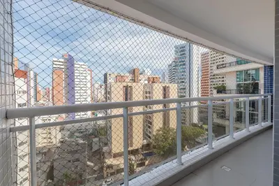 Uma vista geral de Fortaleza ou a vista da cidade a partir do apartamento
