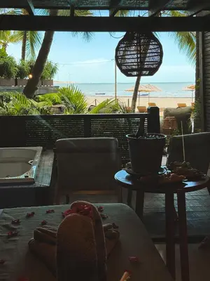 Uma área de estar em Vila Torém