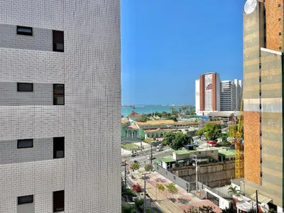 Uma vista geral de Fortaleza ou a vista da cidade a partir da casa de férias