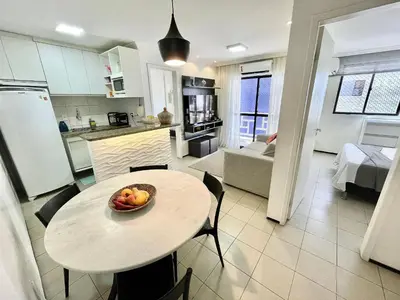 A cozinha ou kitchenette de Alessandra Residence | Meireles - CE