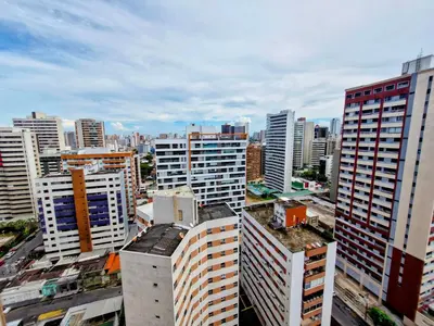 Uma vista geral de Fortaleza ou a vista da cidade a partir do apartamento