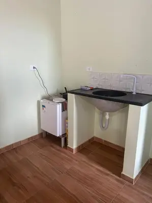 A cozinha ou kitchenette de Apartamento 200m da lagoa