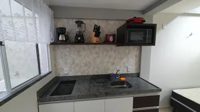 A cozinha ou kitchenette de VidaBela Lofts Cumbuco CE