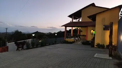 O edifício onde a casa de férias está situado