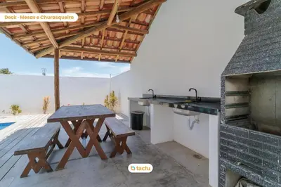 A cozinha ou kitchenette de Apto térreo no Pontal do Maceió Tactu