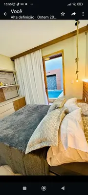 Uma cama ou camas num quarto em Casa Parque Minas