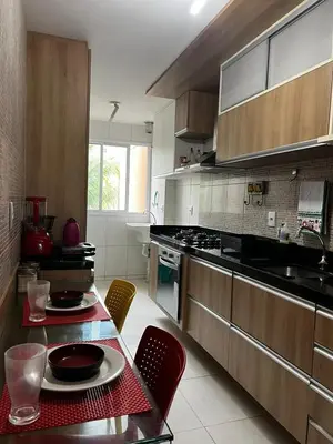 A cozinha ou kitchenette de Apartamento GolfVille Residence