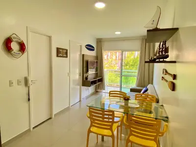 A cozinha ou kitchenette de VG Fun Fortaleza - Apartamento de Temporada na Praia do Futuro