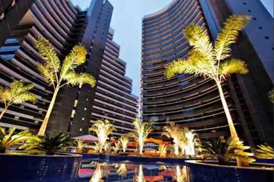 O edifício onde o apartamento está situado