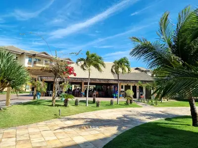 Um jardim no exterior de Vg Sun Cumbuco C1407 Studium