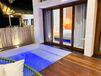 Uma cama ou camas num quarto em Jurema Dourada