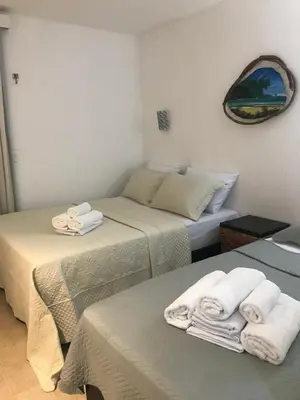 Uma cama ou camas num quarto em Taiba Beach Resort - Ap 106 BL A - IMOB TEMPORADA