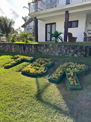 Um jardim no exterior de Taiba Beach Resort - Ap 106 BL A - IMOB TEMPORADA
