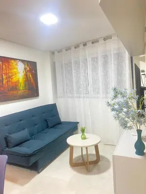 Uma área de estar em Meireles Compact Apartamento 500m da praia
