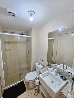 Uma casa de banho em Apartamento Landscape Beira Mar - Meireles