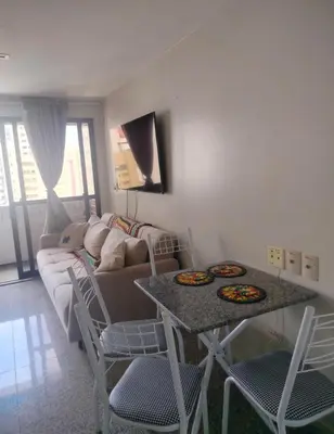 A planta de Flat Beira mar - 1607
