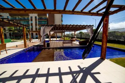 A planta de VGFUN Praia do Futuro Ap130 2 quartos 2 WCs 60m2-IMOB TEMPORADA