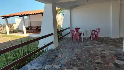 Uma varanda ou terraço em Casa de Praia Iguape Ceará Paraíso
