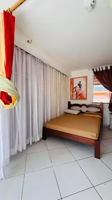A planta de Loft Rústico com Vista Para a Piscina
