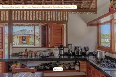 A cozinha ou kitchenette de Oca Carioca Fortim em Condomínio c/ Serviço