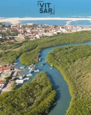 Paisagem natural perto da casa de hóspedes
