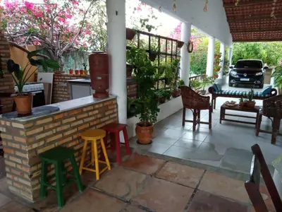 Um pátio ou outra área exterior em Casa Laranja