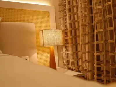 Uma cama ou camas num quarto em Bangalô Cobertura 4 suítes capacidade 14 pessoas