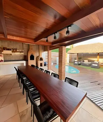 A piscina em ou perto de Casa de Praia Tibau-RN
