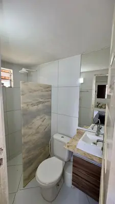 Uma casa de banho em Casa de Praia Tibau-RN