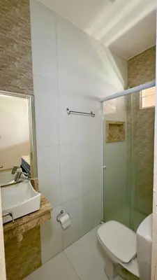 Uma casa de banho em Casa de Praia Tibau-RN