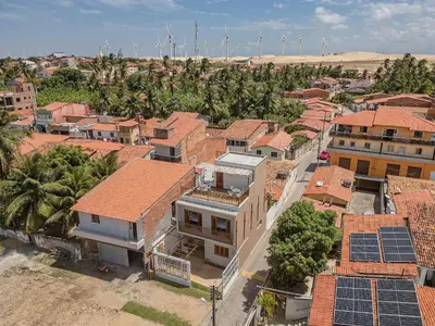 Uma vista geral de Trairi ou a vista da cidade a partir da villa