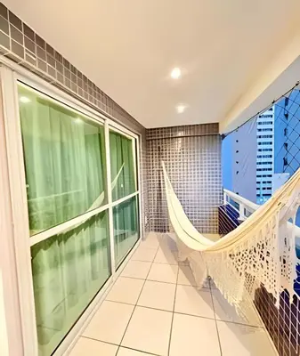 A planta de Apartamento em Beach Class Praia de Iracema Por CasAmarInn