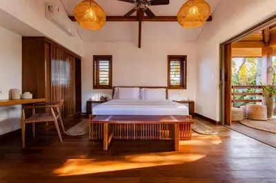 Uma cama ou camas num quarto em Vila Lion - Aldeia Jericoacoara Group