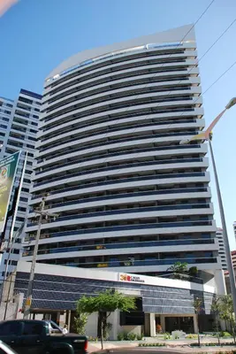 O edifício onde o apartamento está situado