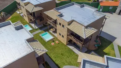 O edifício onde o apartamento está situado