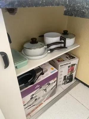 A cozinha ou kitchenette de Portas do Morro Branco