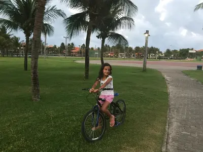 Os clientes hospedados em Apartamento Aquaville Resort