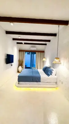 Uma cama ou camas num quarto em Sollaris
