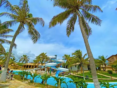 A planta de Hotel Parque das Fontes