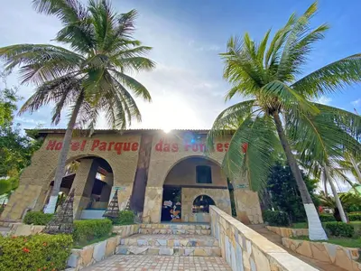 A planta de Hotel Parque das Fontes