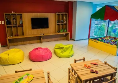 Uma televisão e/ou sistema de entretenimento em Beach Class Fortaleza