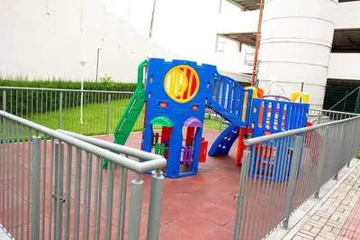 A área de jogos para crianças em Apartamento Aconchegante próximo à Arena Castelão