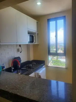 A cozinha ou kitchenette de Tabajara Flat 807 Com piscina