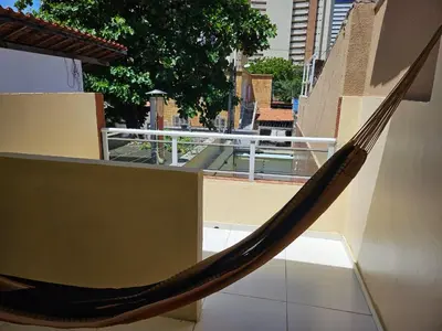 Uma varanda ou terraço em POUSADA MAR DE IRACEMA
