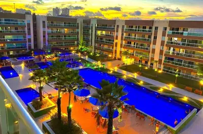 A piscina em ou perto de VG FUN Praia do Futuro Pé na Areia ap 311 IMOB TEMPORADA