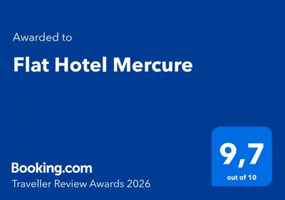 Um certificado, prémio, placa ou documento mostrado em Flat Hotel Mercure