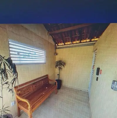 Uma área de estar em Condomínio Sables Blanc