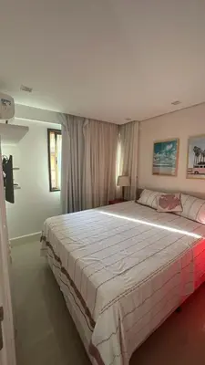 Uma cama ou camas num quarto em Resort Manhattan Beach Aquiraz Riviera