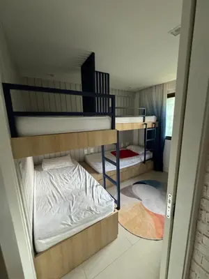 Uma cama ou camas num quarto em Resort Manhattan Beach Aquiraz Riviera